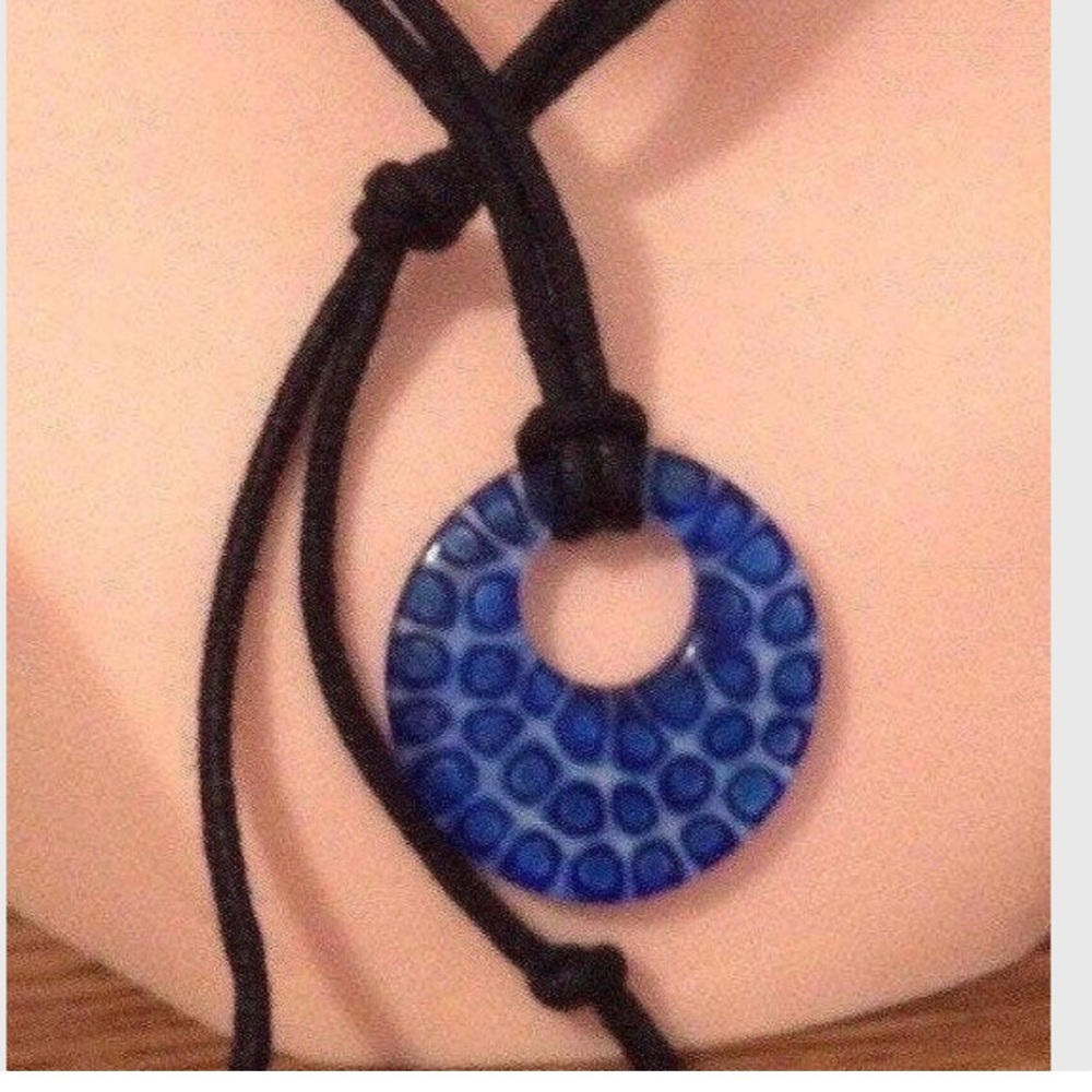 Murano Glass Necklace Italy  like new